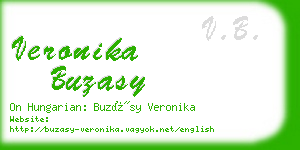 veronika buzasy business card